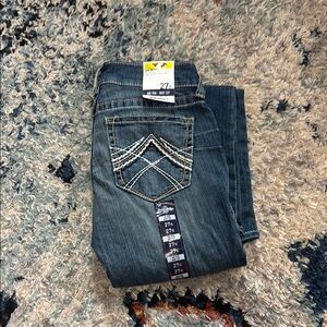 NWT!! Ariat Real Denim Mid Rise Boot Cut Jeans Size 27x32